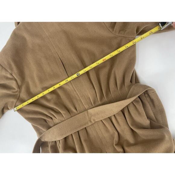 Ralph Lauren Purple Label 100% Cashmere Wrap Coat Runway Belted Long Camel Tan 6 - Picture 16 of 16